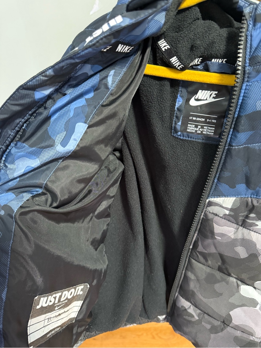 3-4T Nike Kids Camo Colorblock Puffer Jacket - Picture 9 of 9